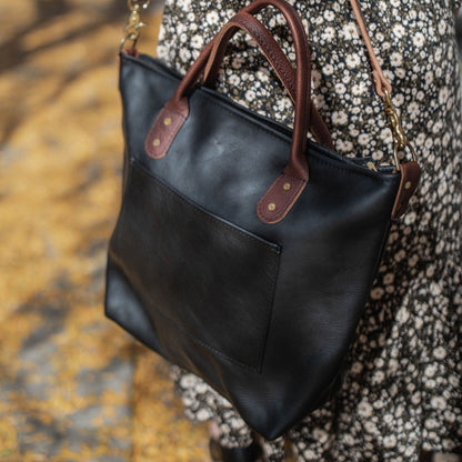 The Local Branch Leather Black / Day Tripper Caravan Bag Daytripper - USA Made