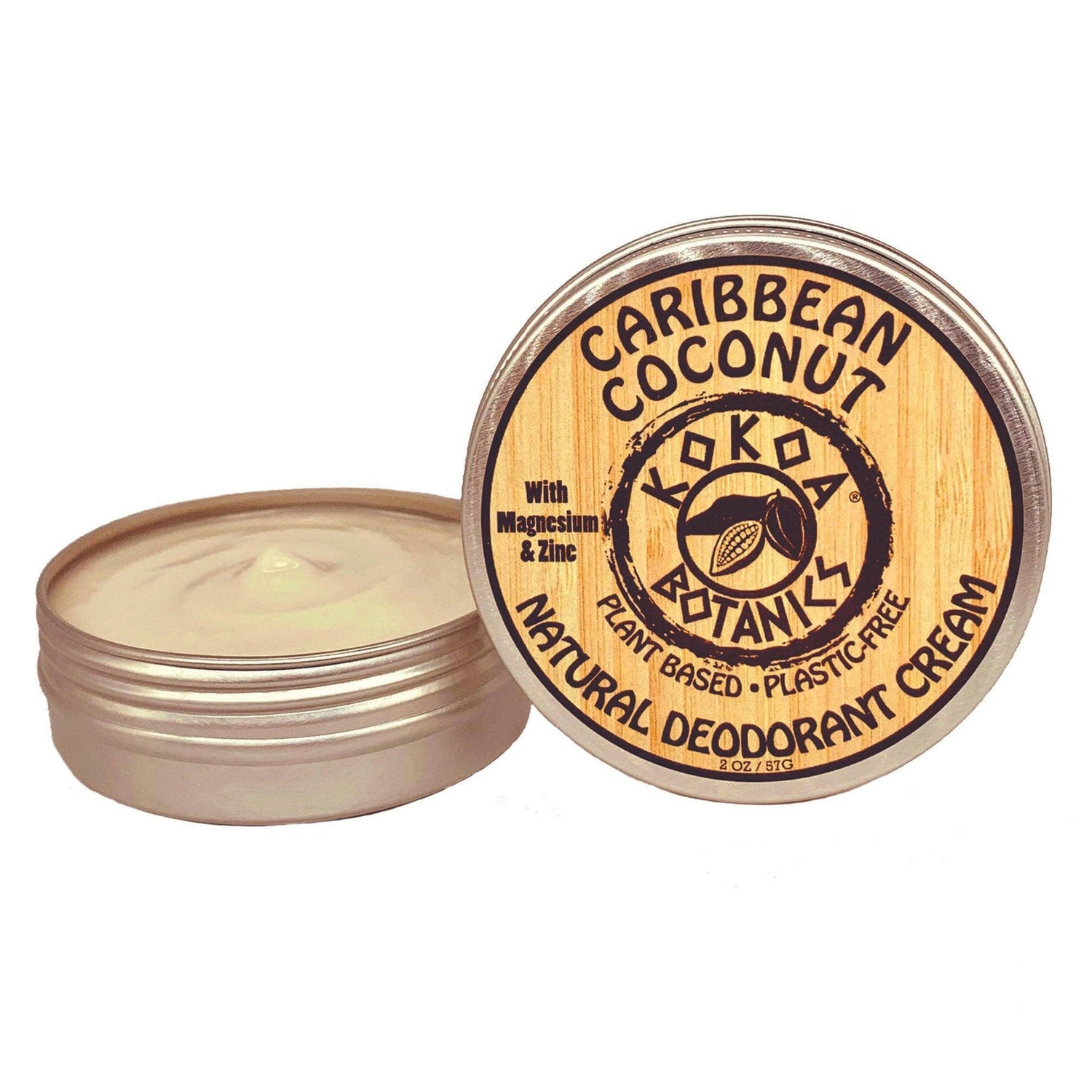 KOKOA BOTANICS Caribbean Coconut Caribbean Coconut - Natural Deodorant Cream - 2.5 oz