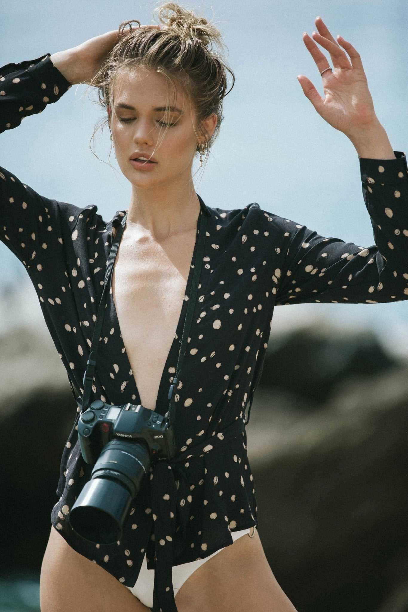 Catamaran Wrap Blouse - Dot