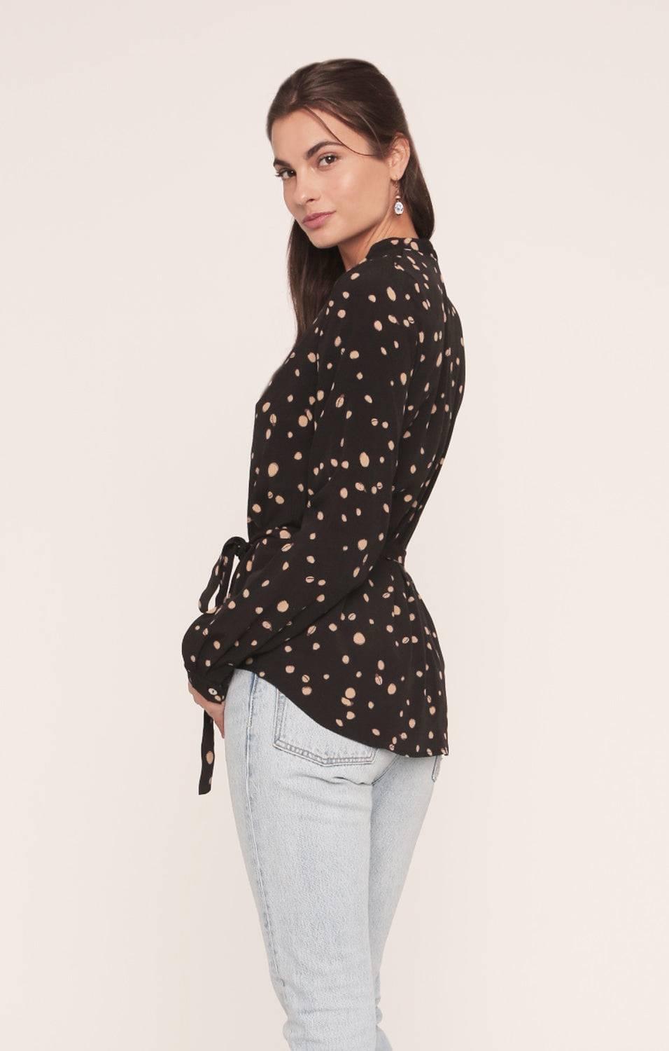 Catamaran Wrap Blouse - Dot