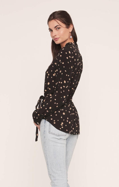 Catamaran Wrap Blouse - Dot
