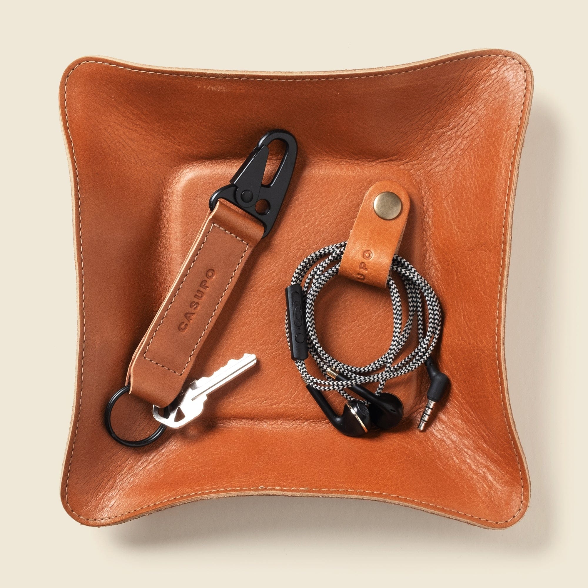 CASUPO Small Bifold Keychain - Natural