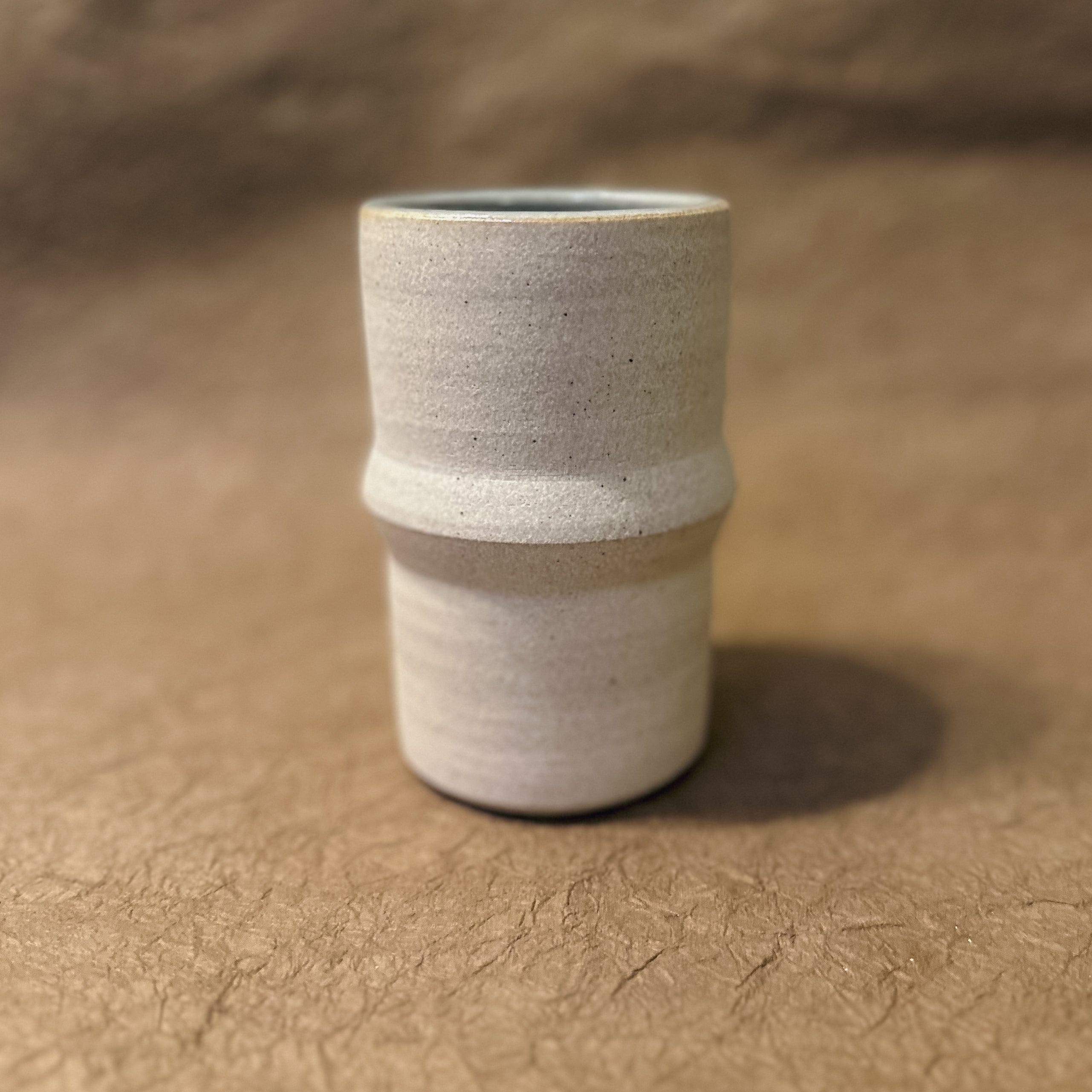 Olivia Snow Ceramics Tumbler mid angle Saturn Ceramic Tumblers in White and Celadon