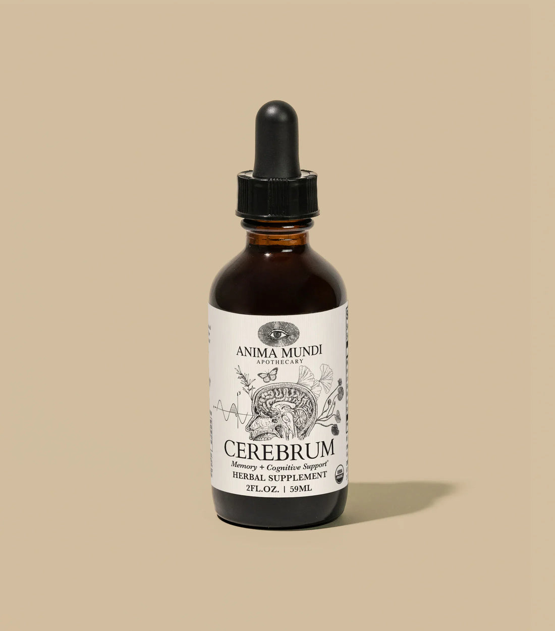 Anima Mundi Herbal supplements CEREBRUM Tonic | Nootropic + Cognitive Support*