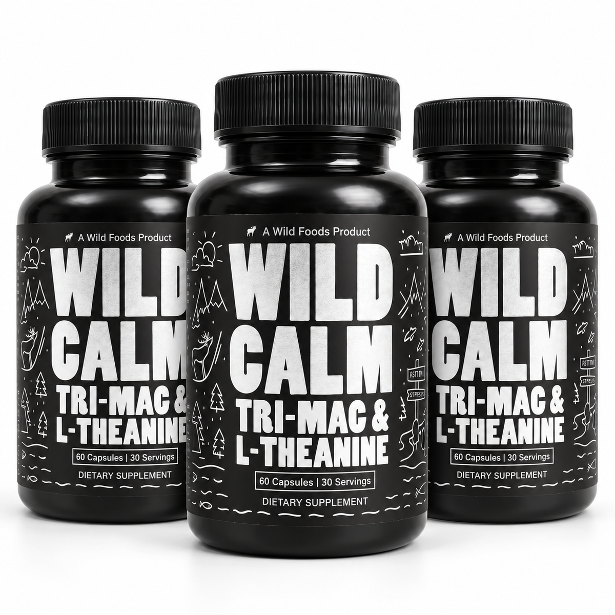 Wild Tri-Mag – Triple Magnesium Complex for Sleep w/L Theanine
