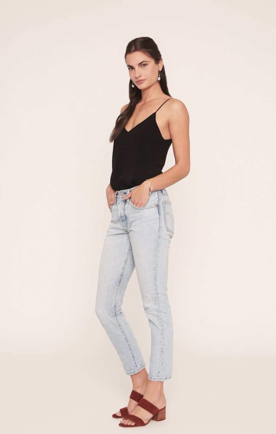 Coco Tank - Black Rayon
