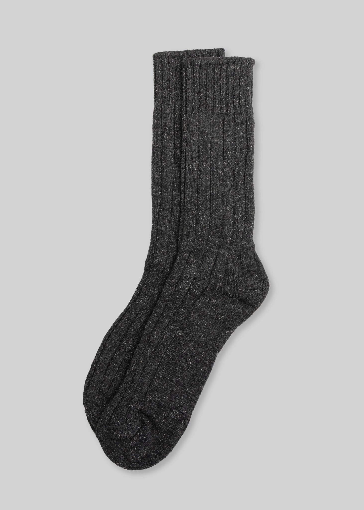 American Trench Socks charcoal / m Wool Silk Boot Sock