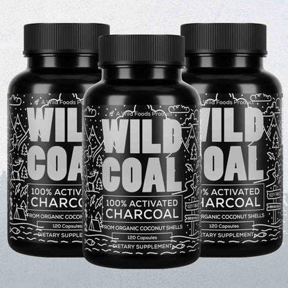 Activated Charcoal Capsules – 100% Organic Coconut Shells