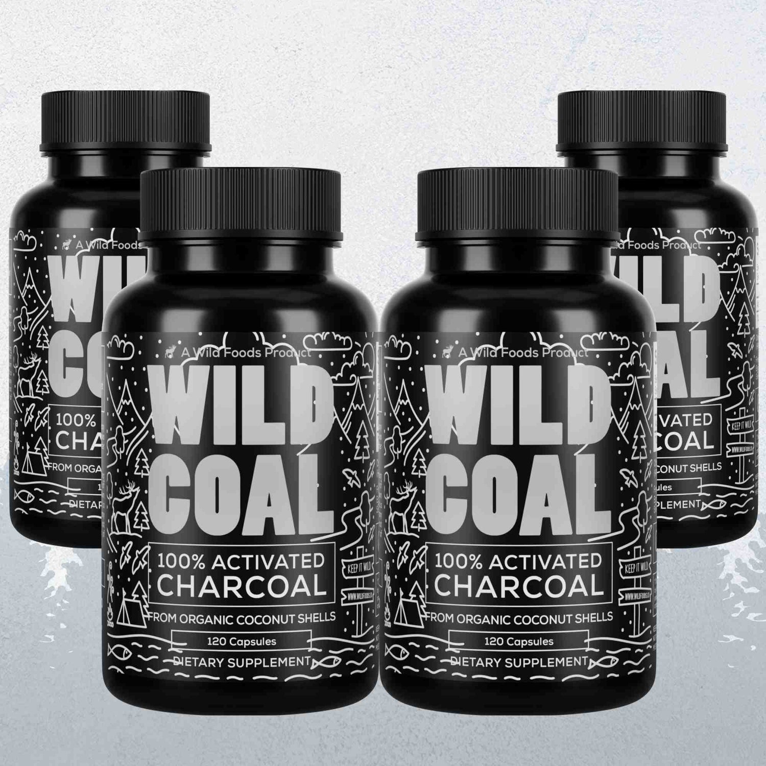 Activated Charcoal Capsules – 100% Organic Coconut Shells