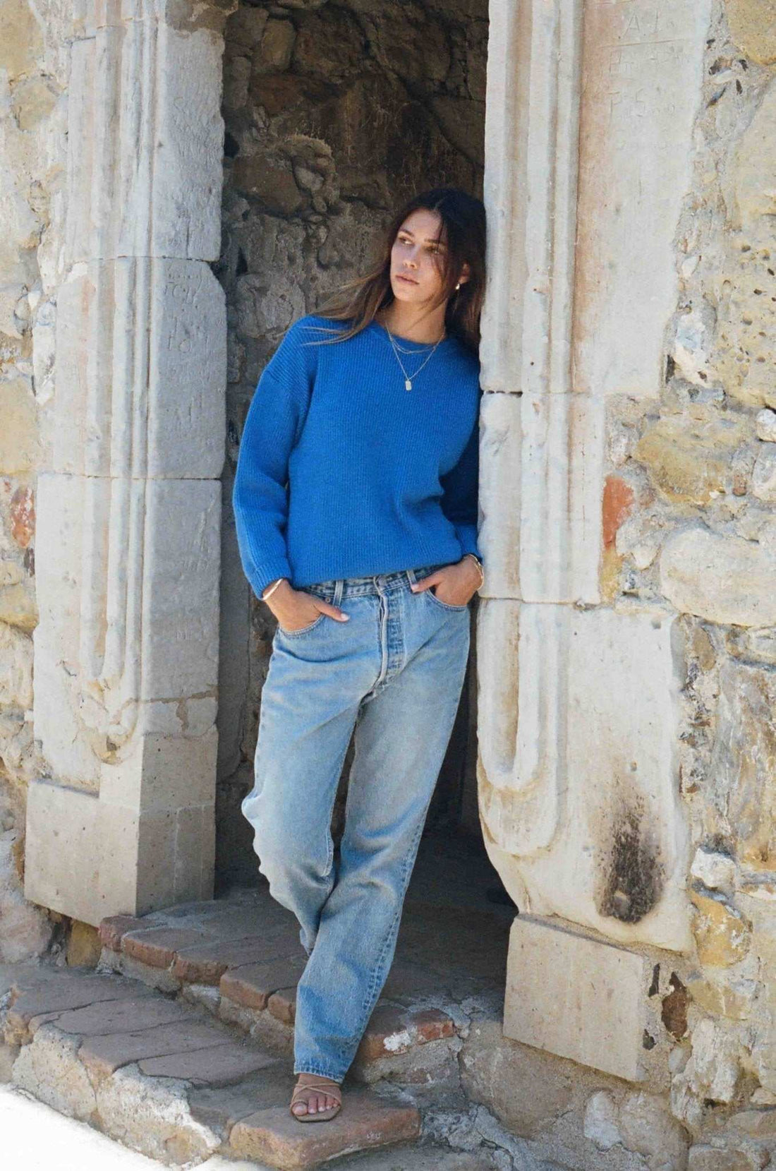 Charles Sweater - Bright Blue