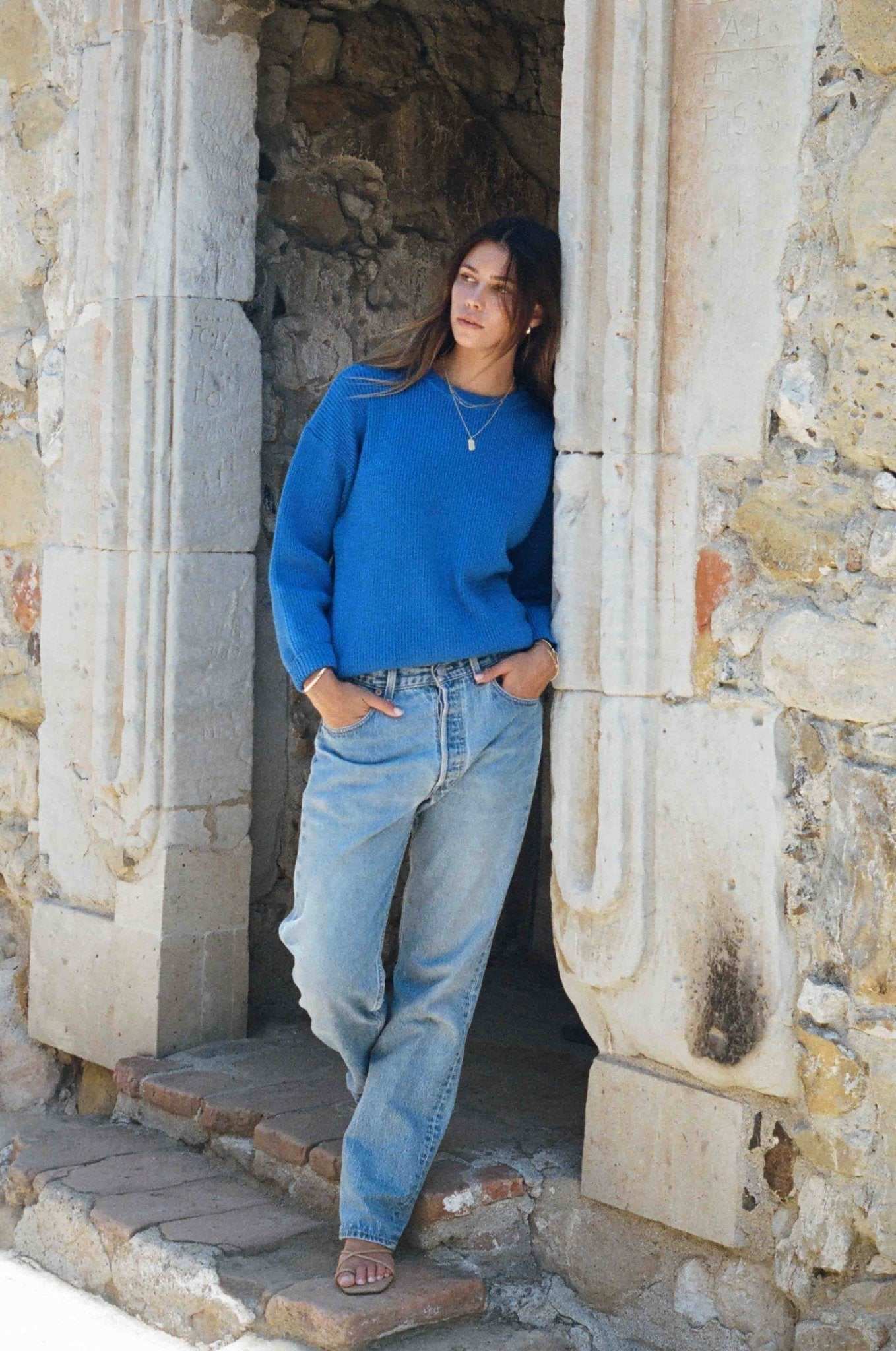 Charles Sweater - Bright Blue