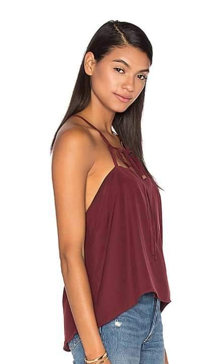 Charlie Burgundy Tank Top