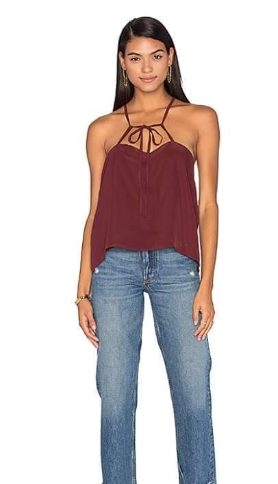 Charlie Burgundy Tank Top