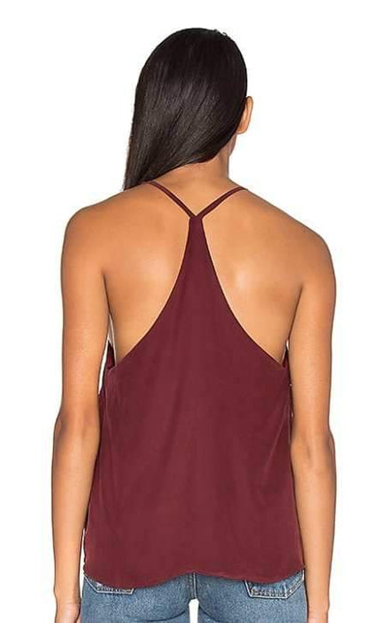 Charlie Burgundy Tank Top