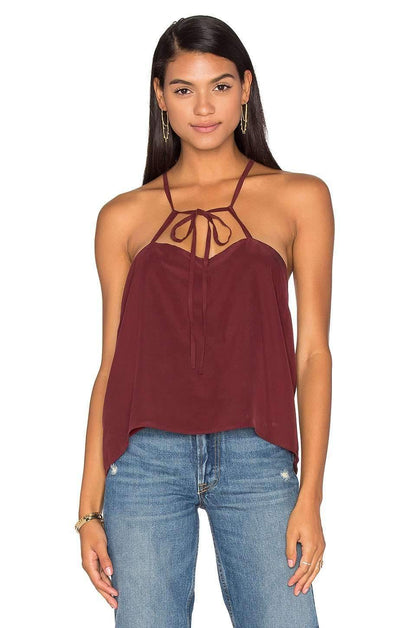 Charlie Burgundy Tank Top