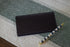 Urban Southern Accessories Black Leather Checkbook Cover