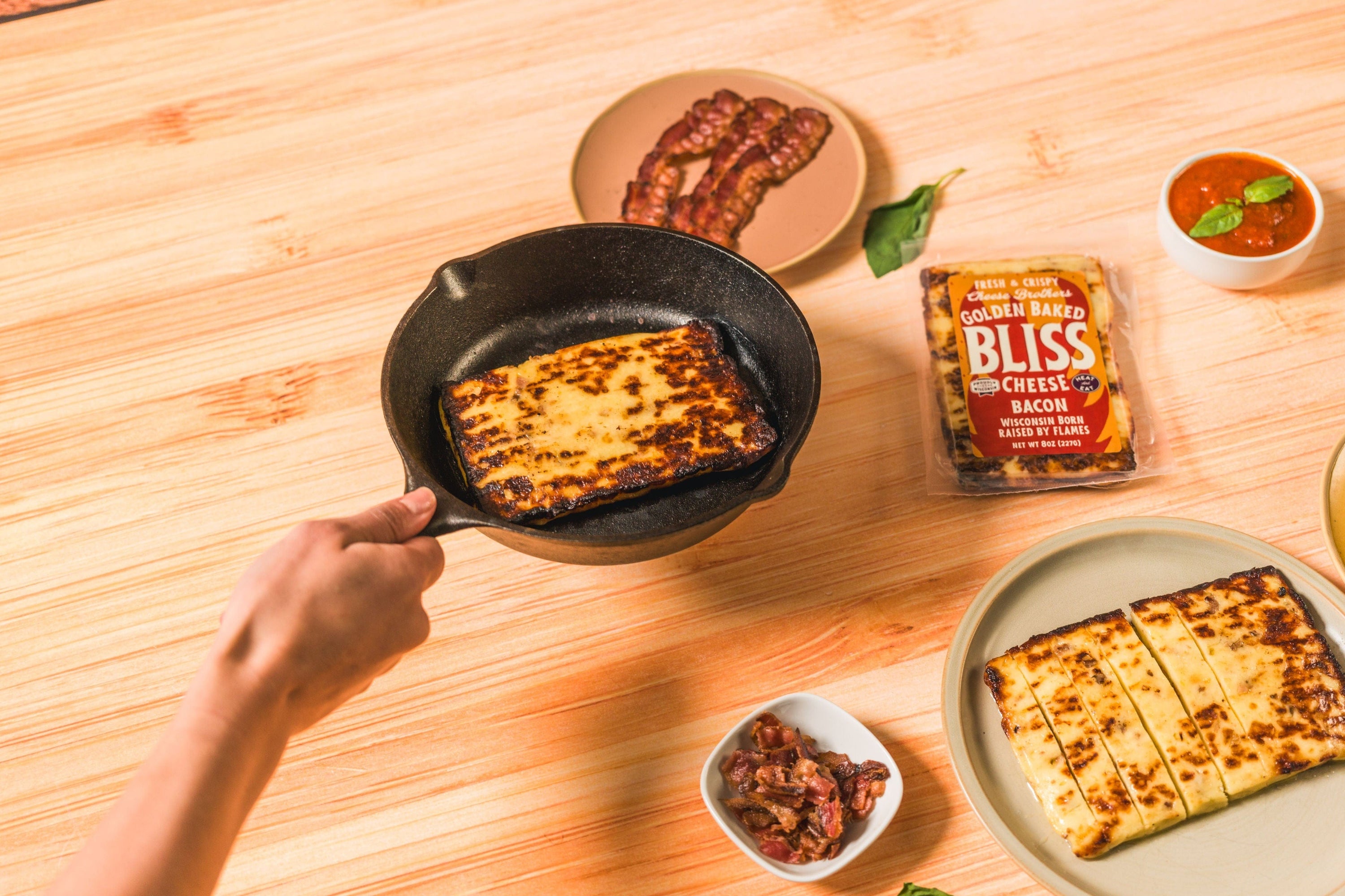 Cheese Brothers, Inc. Baked Cheese Bacon Golden Baked Bliss Cheese