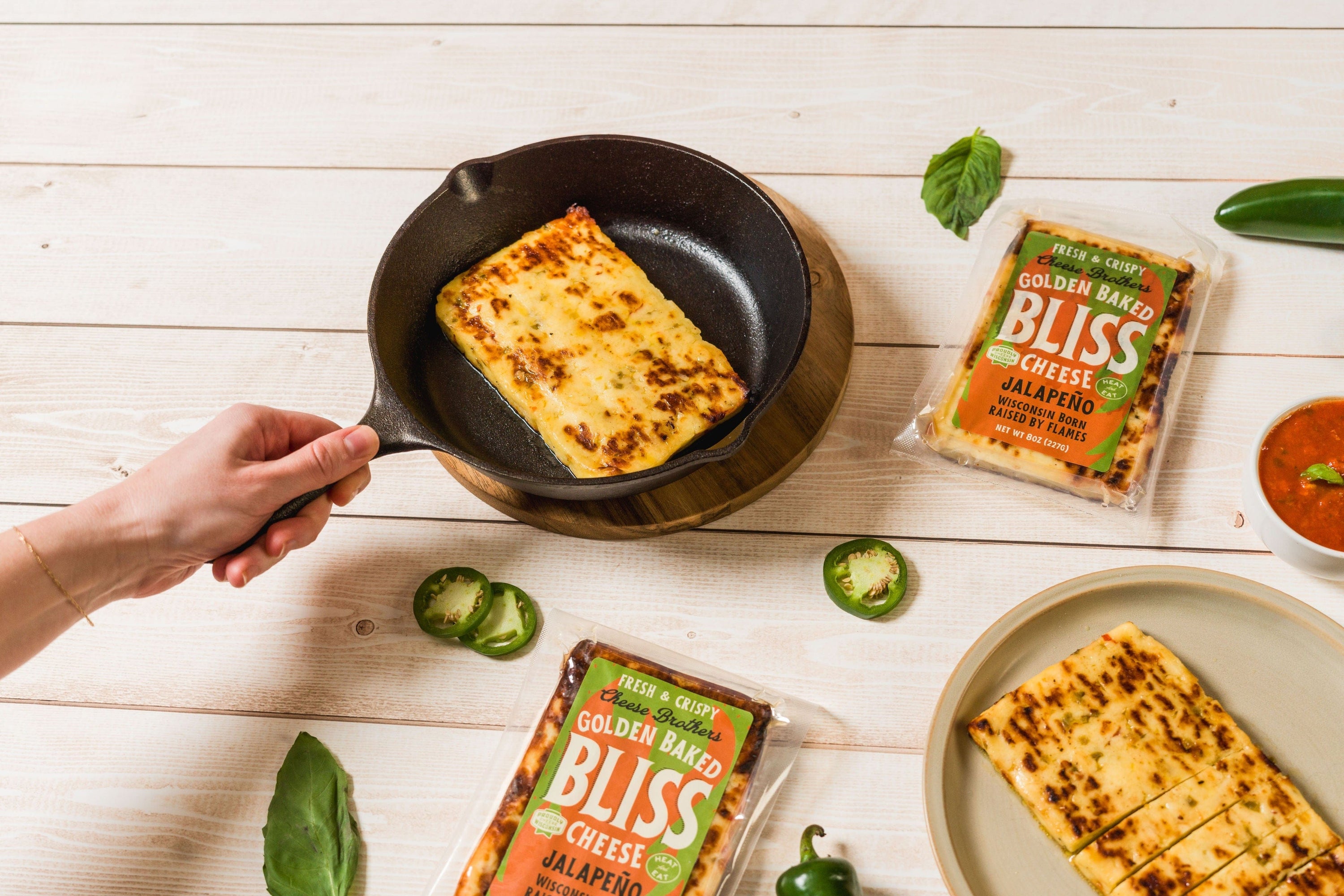 Cheese Brothers, Inc. Baked Cheese Jalapeño Golden Baked Bliss