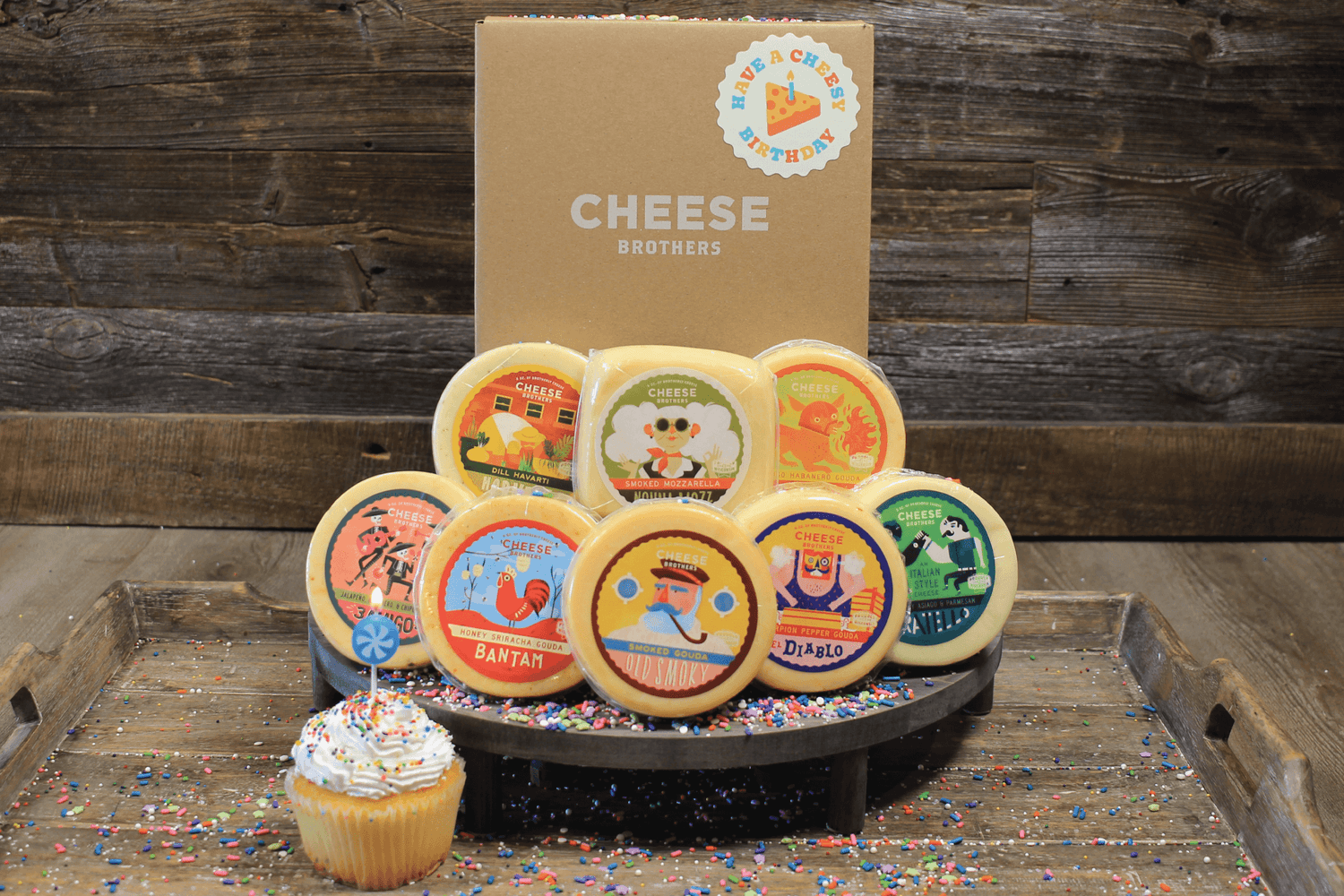 &quot;Have a Cheesy Birthday&quot; Gift Basket