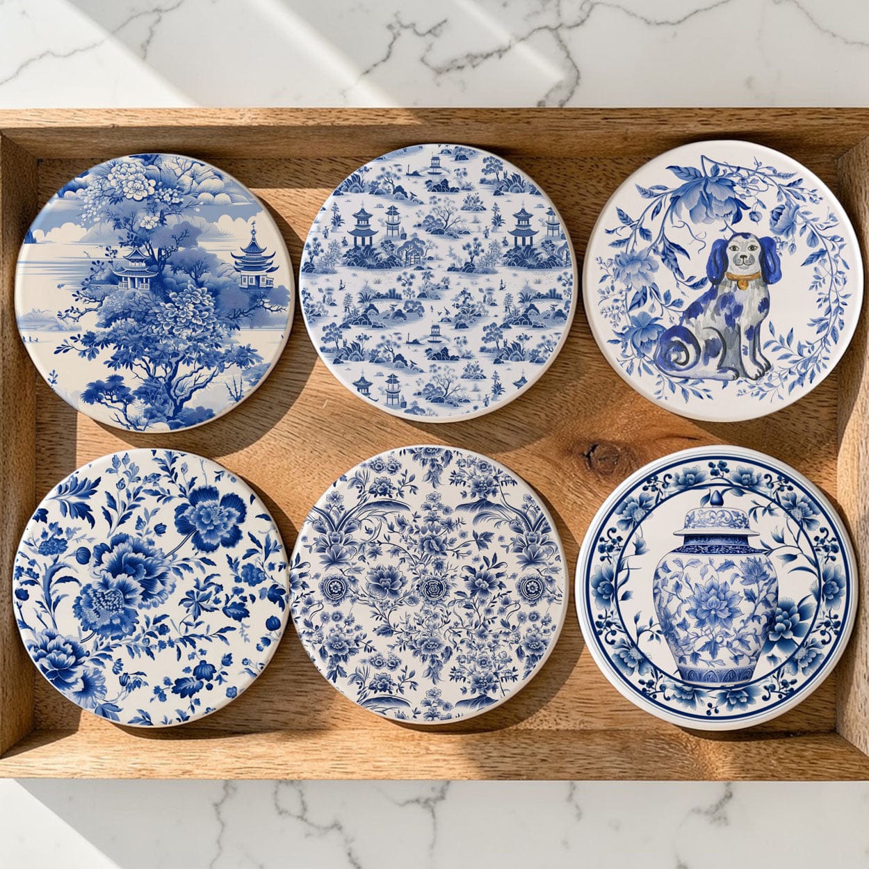 Gia Roma Coaster Chinoiserie Coasters