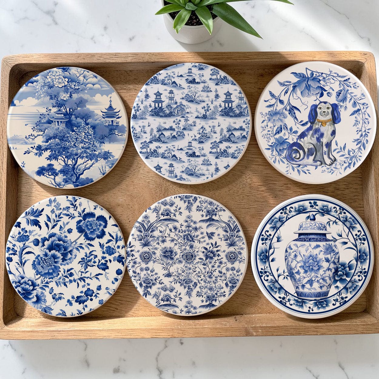Gia Roma Coaster Chinoiserie Coasters