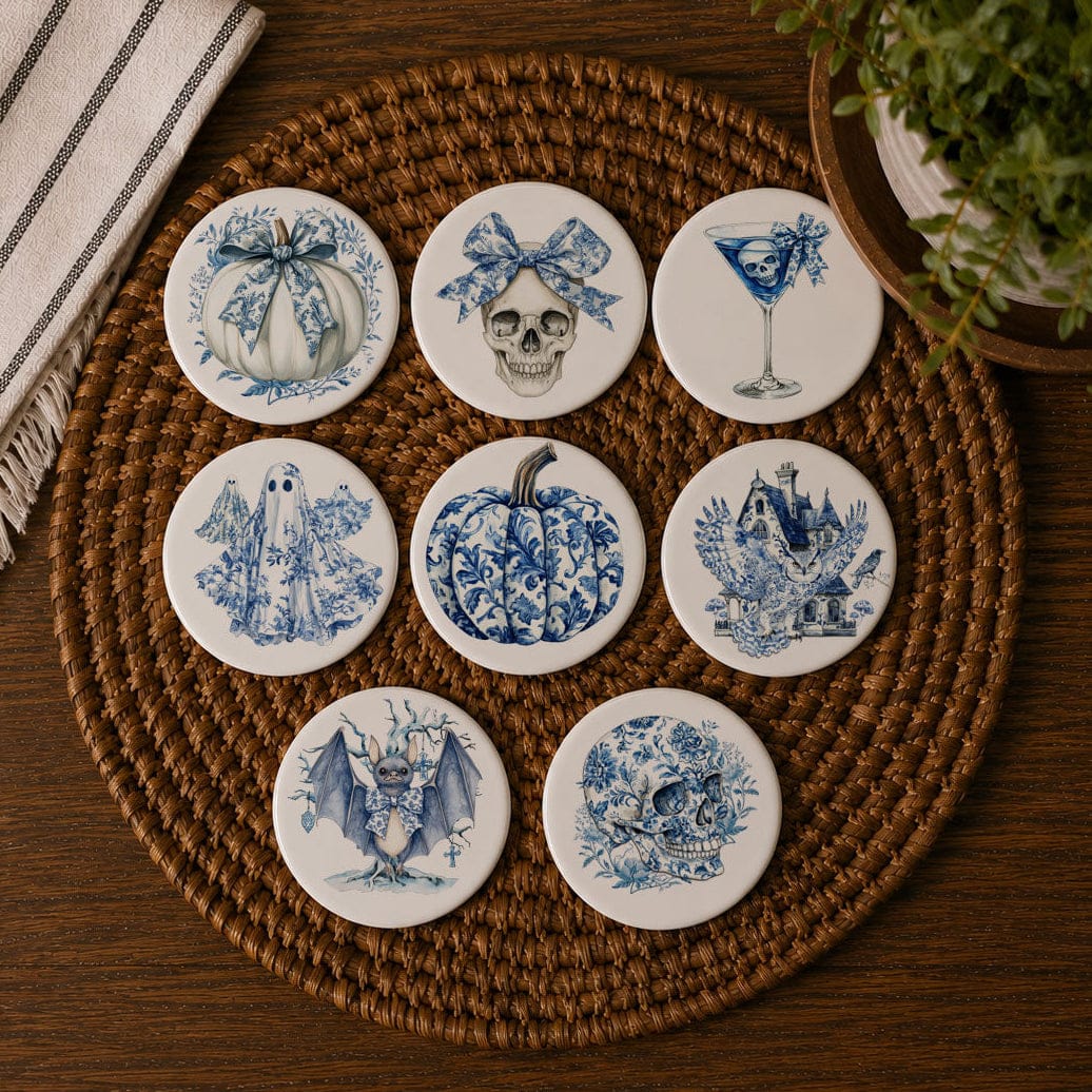 Gia Roma Coaster Chinoiserie Halloween Coasters