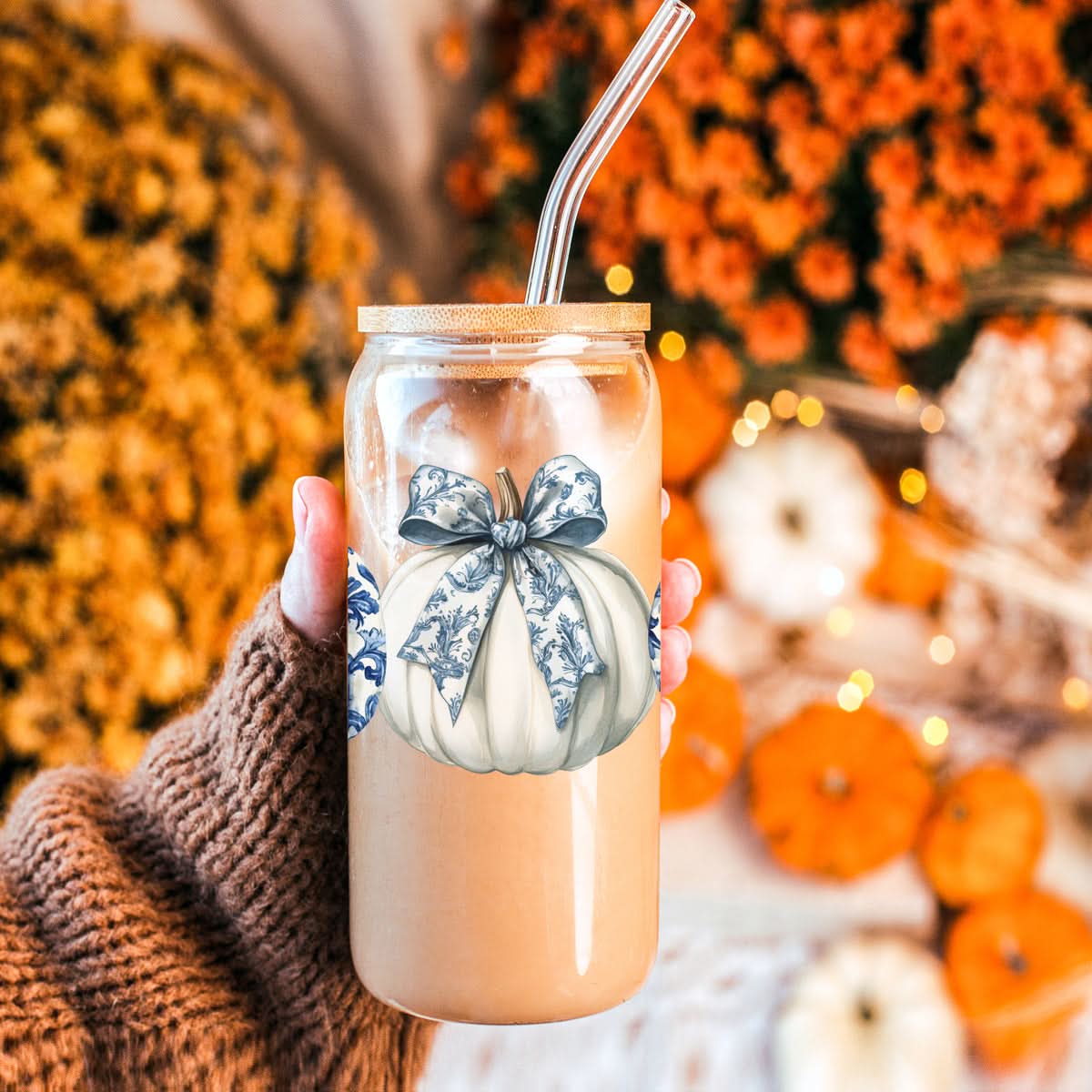 Chinoiserie Pumpkin 20oz - My American Goods
