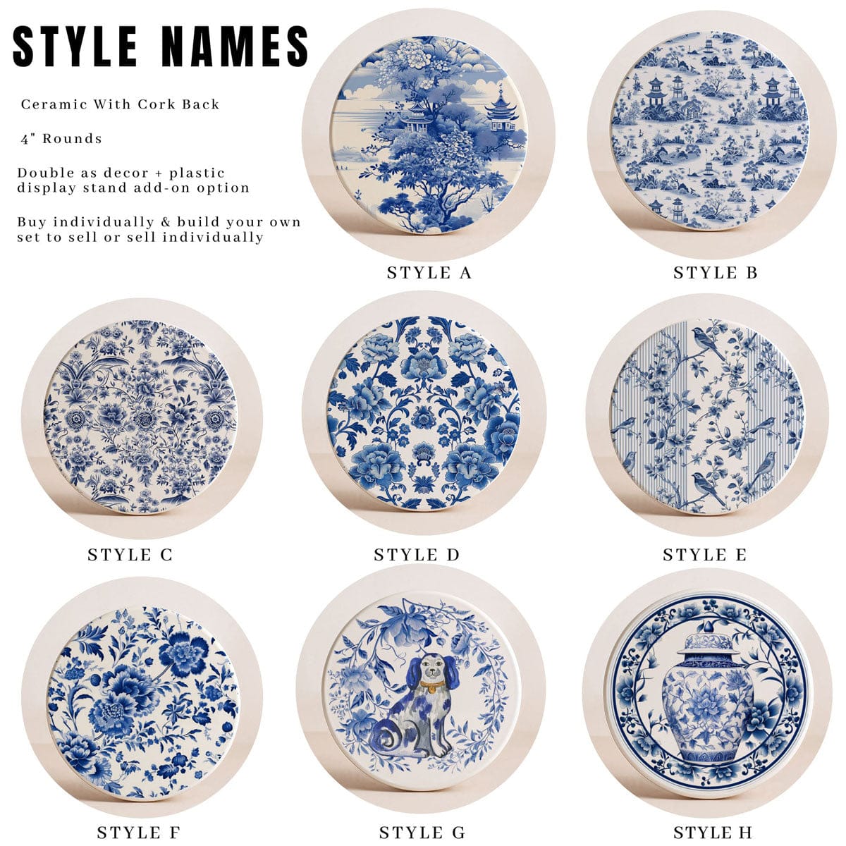 Chinoiserie Coasters