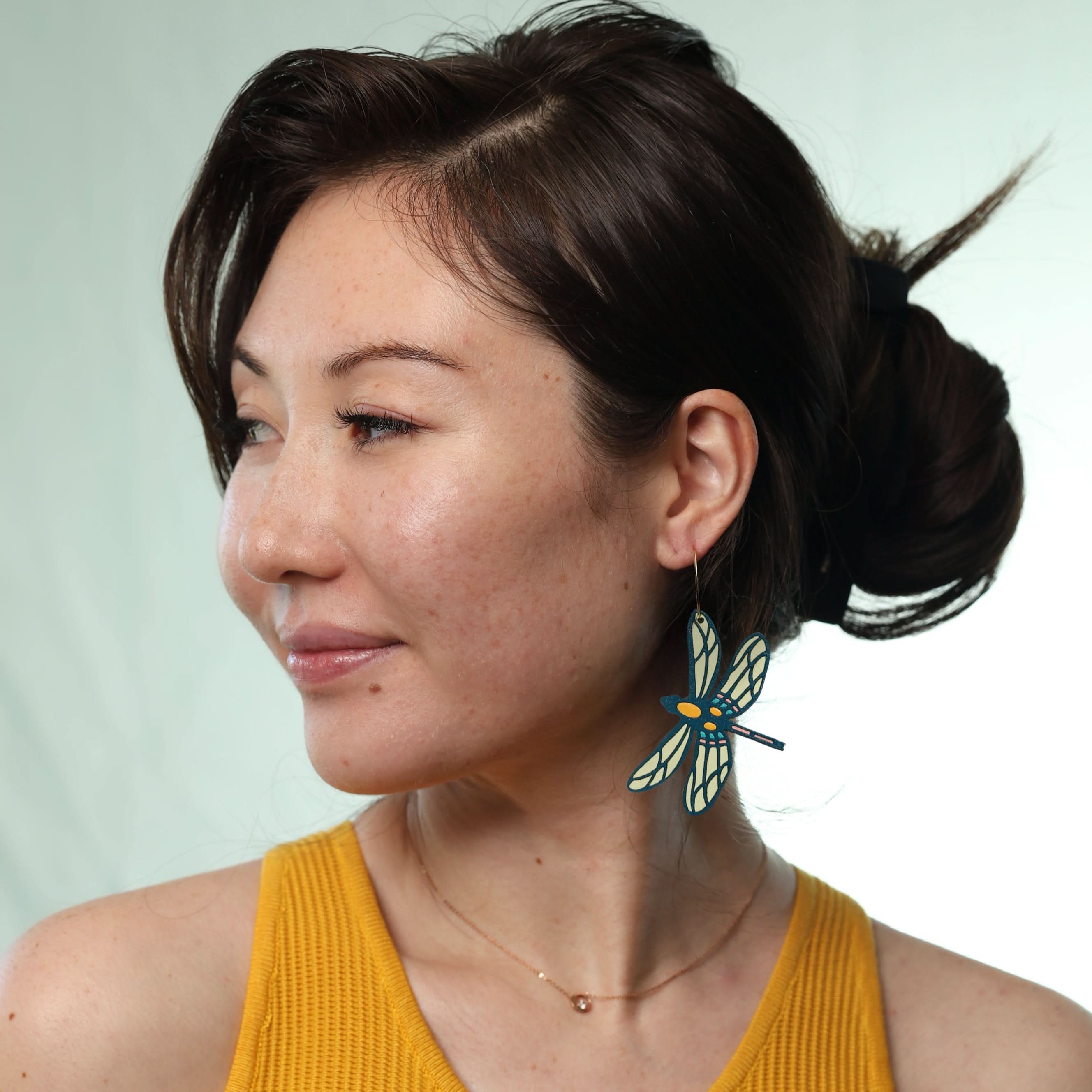LE CHIC MIAMI Earrings 70s Dragonfly Hoops