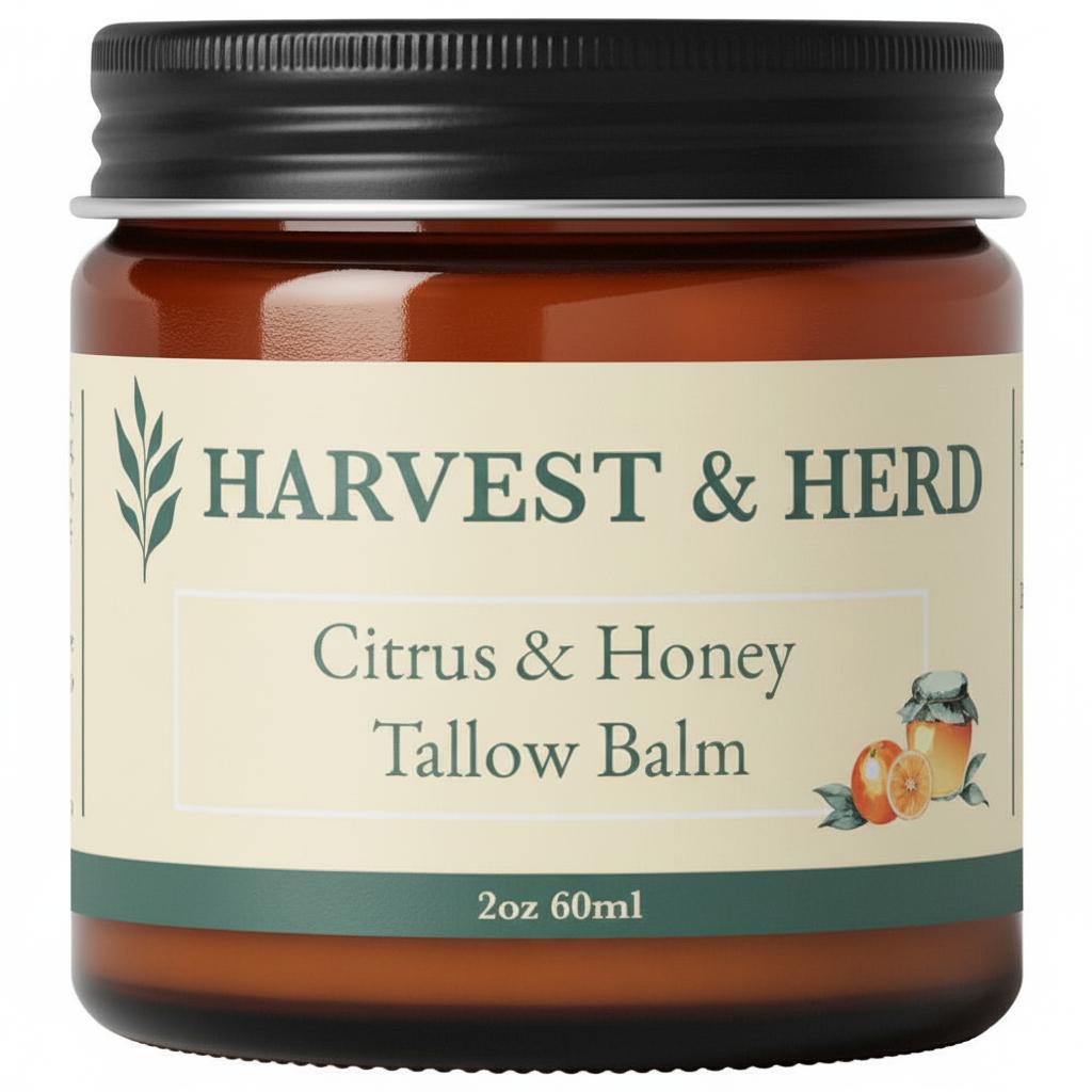 Harvest &amp; Herd Co. Citrus &amp; Honey Tallow Balm