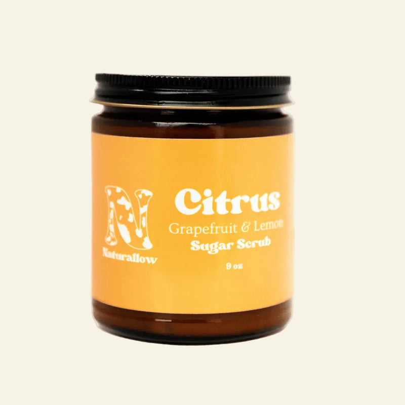 Naturallow Citrus Sugar Scrub Sugar Tallow Body Scrub | 9.9 oz