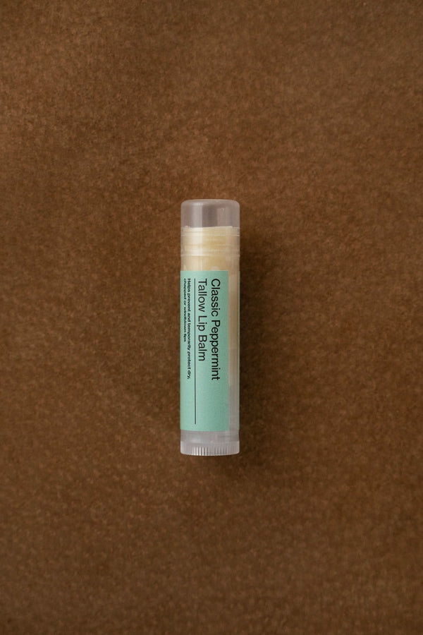 Classic Peppermint – Tallow Lip Balm | Cooling Sensation - My American Goods