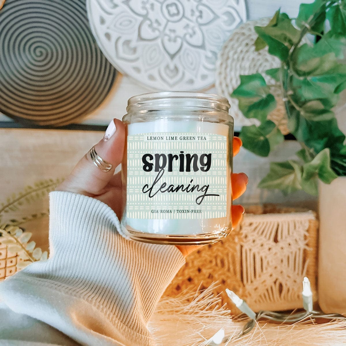 Gia Roma Candle Lemon Lime Green Tea