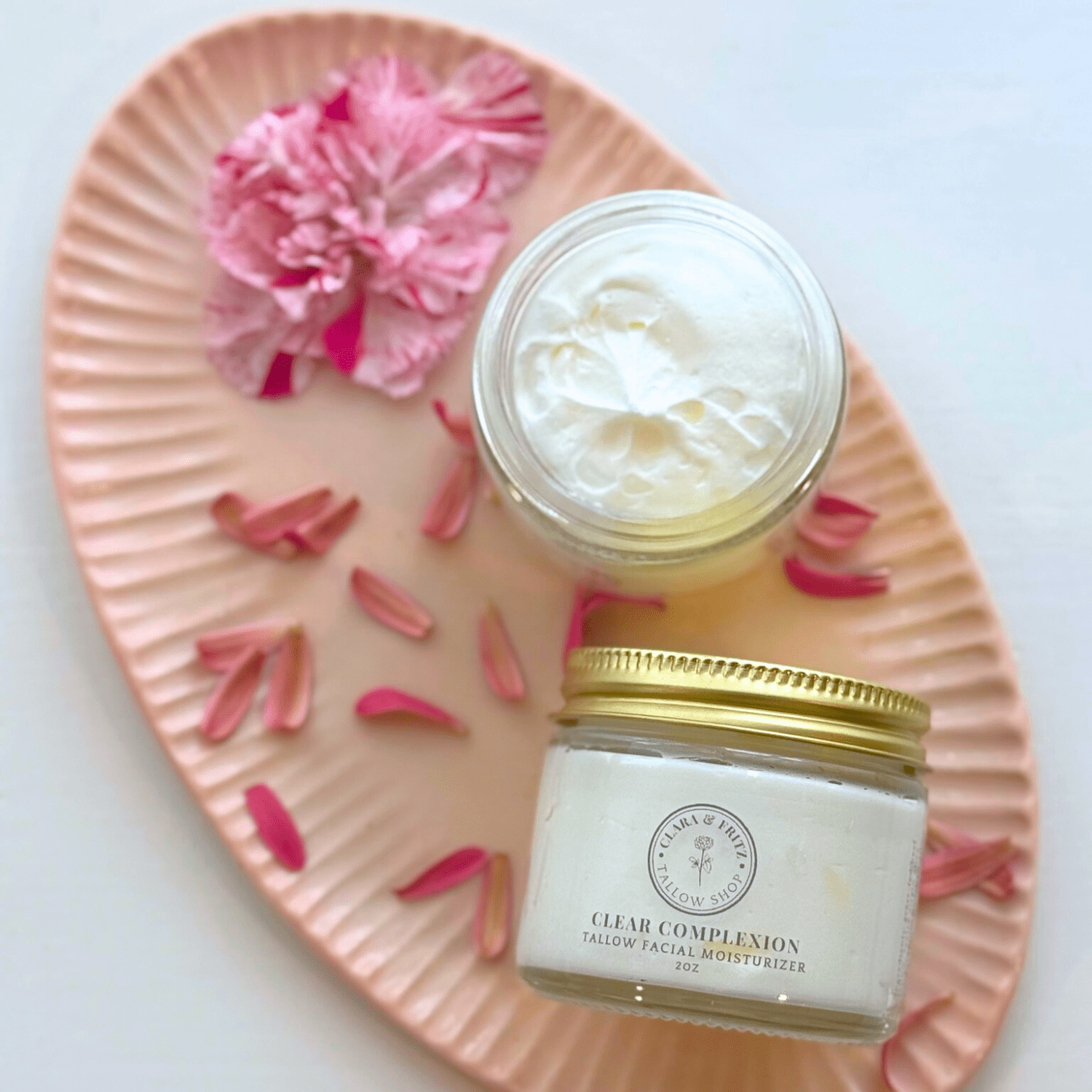 Clara &amp; Fritz Tallow Shop Lotion &amp; Moisturizer Clara &amp; Fritz Clear Complexion Whipped Tallow Facial Moisturizer