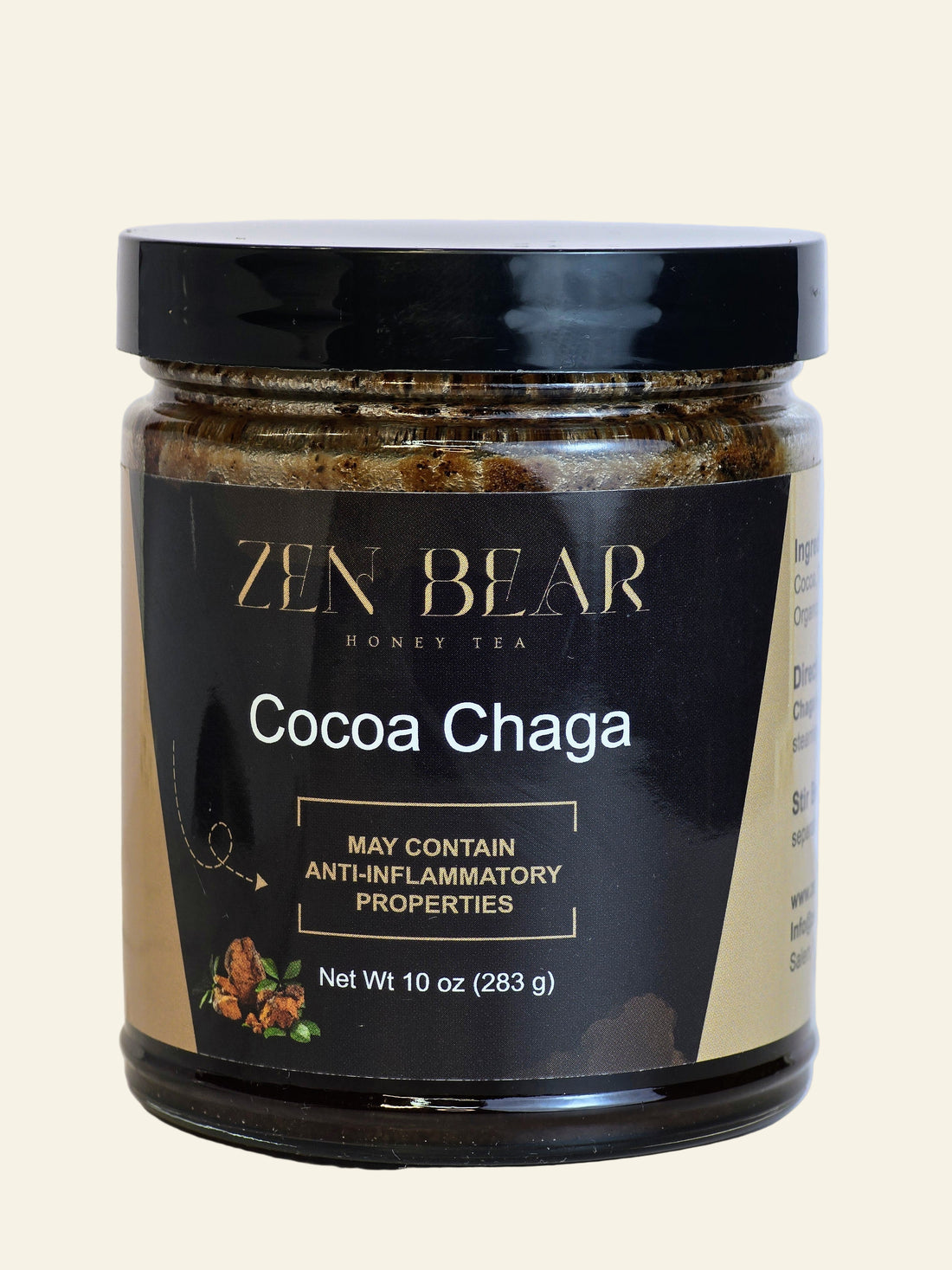 Cocoa Chaga – Honey Cocoa with Chaga Mushroom for Immune &amp; Energy Support (10 oz)
