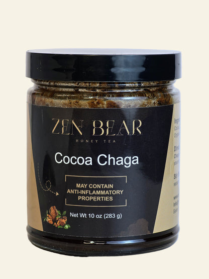 Cocoa Chaga – Honey Cocoa with Chaga Mushroom for Immune &amp; Energy Support (10 oz)