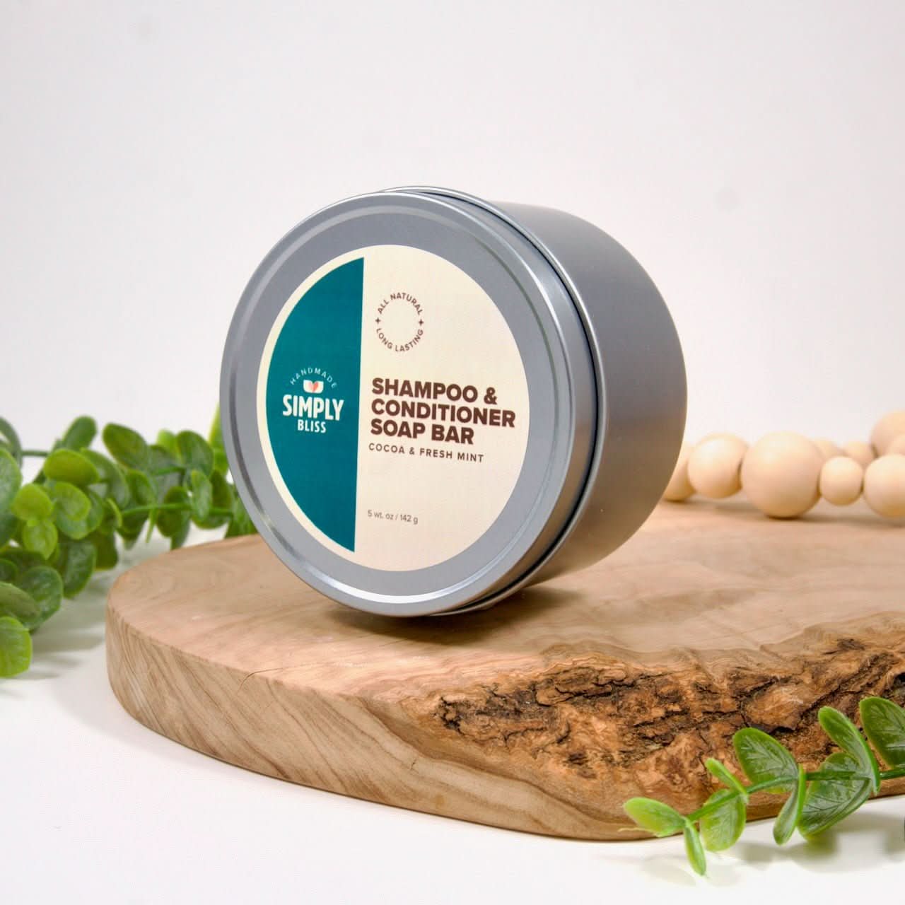 Simply Bliss Shampoo &amp; Conditioner Cocoa &amp; Fresh Mint Shampoo/Conditioner Bar