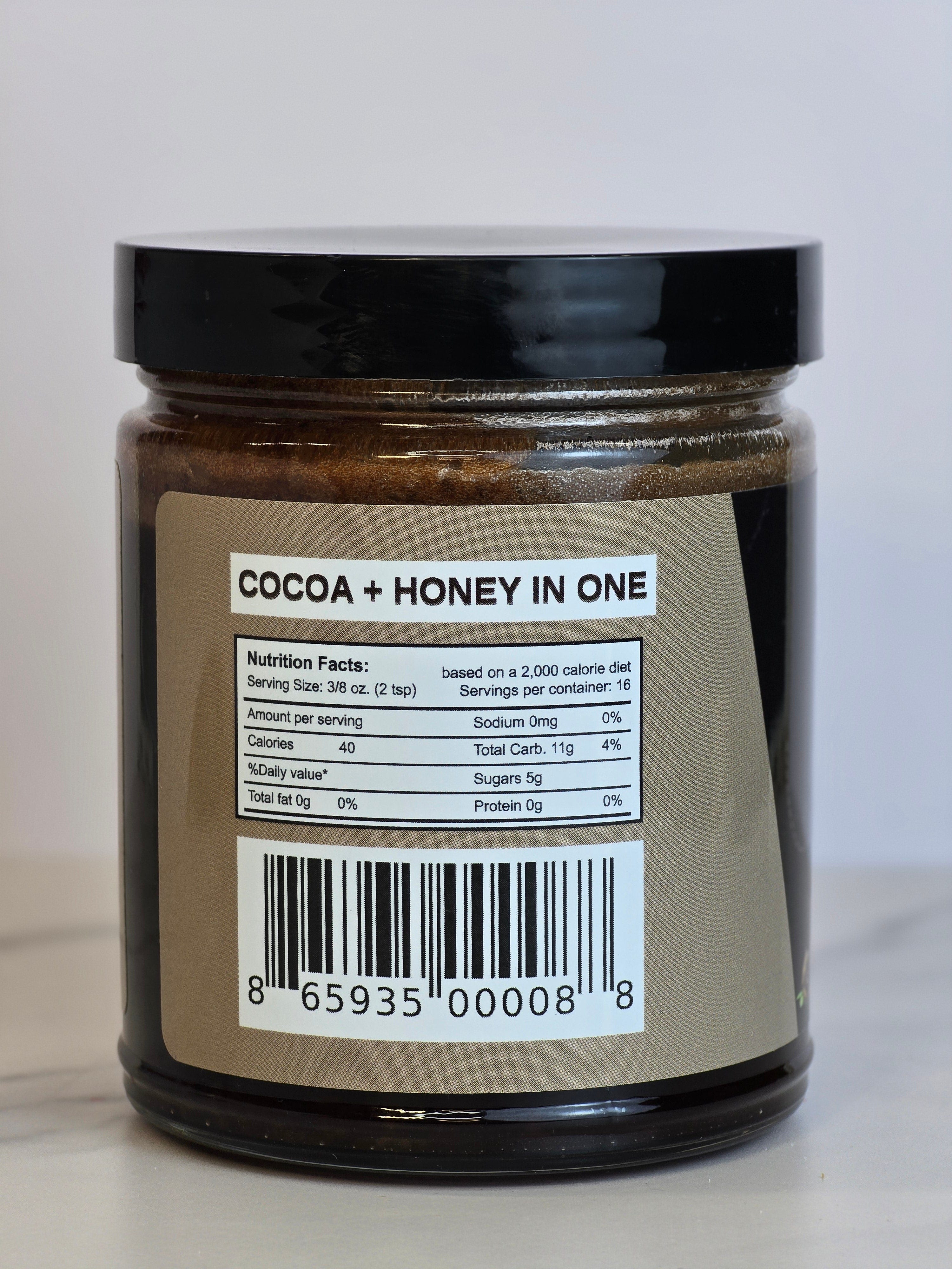 Zenbear Honey Tea simple Cocoa Noir – Deep Dark Honey Cocoa Blend (10 oz)