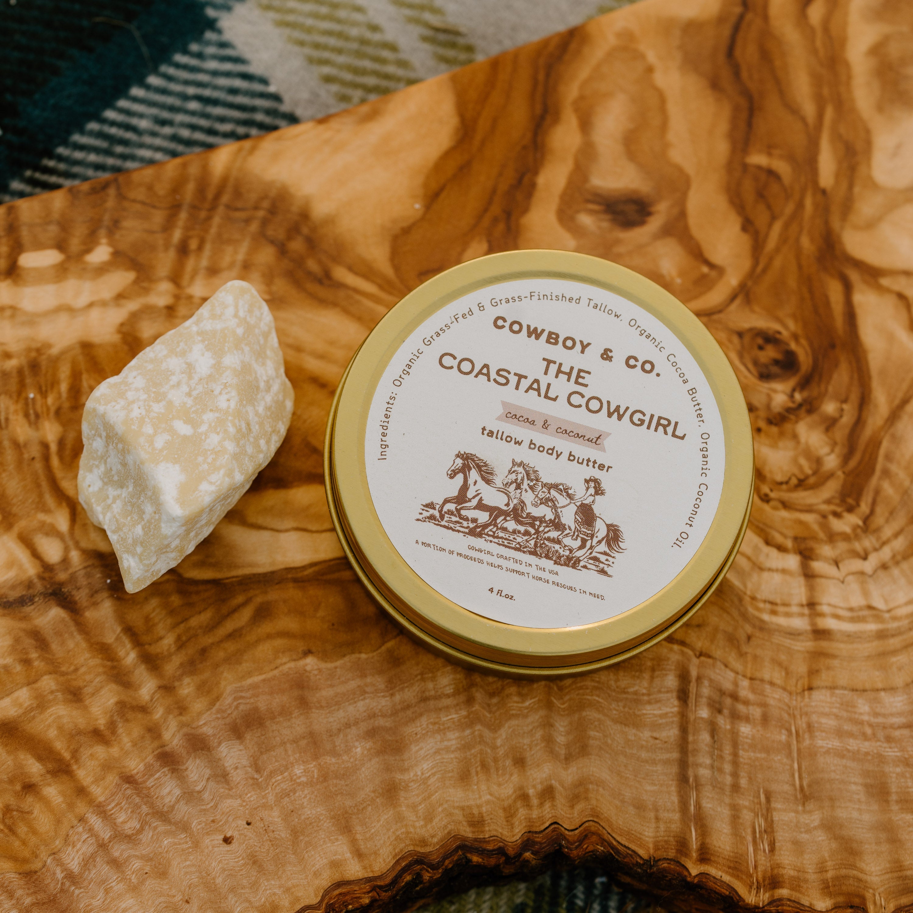The Coastal Cowgirl - Organic Cocoa &amp; Coconut Tallow Body Butter