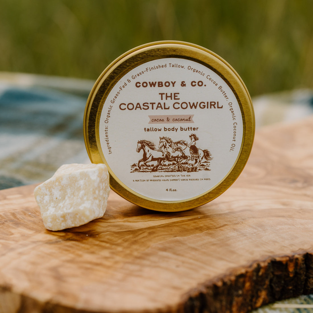 The Coastal Cowgirl - Organic Cocoa &amp; Coconut Tallow Body Butter