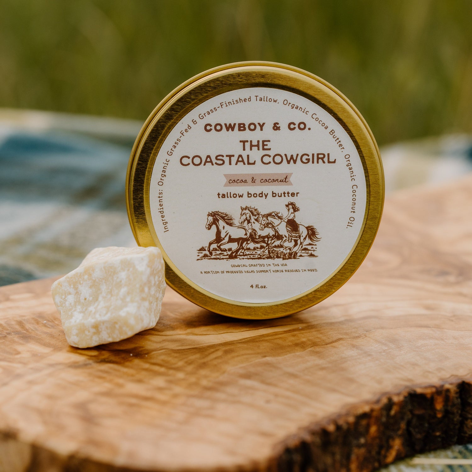 The Coastal Cowgirl - Organic Cocoa &amp; Coconut Tallow Body Butter