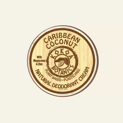 KOKOA BOTANICS Caribbean Coconut 1 Pack Caribbean Coconut - Natural Deodorant Cream - 2.5 oz