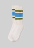American Trench Socks col. blue/chive / One Size The Retro Stripe