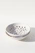 Glazed Garage Ceramics serveware Newland Colander | White Speckle