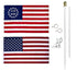 Flags Unlimited Kit w/ Nylon U.S. Flag & Betsy Ross Commemorative America 250 Flag Commemorative Betsy Ross Flag Kit