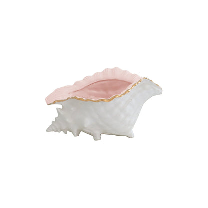Ruby Clay Company Accessory Conch / Blush Conch Bowl with 22K Gold Accent