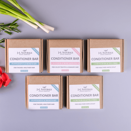 J&amp;L Naturals Conditioner Bar Sulfate-Free Conditioner Bar Bundle (5-Pack)