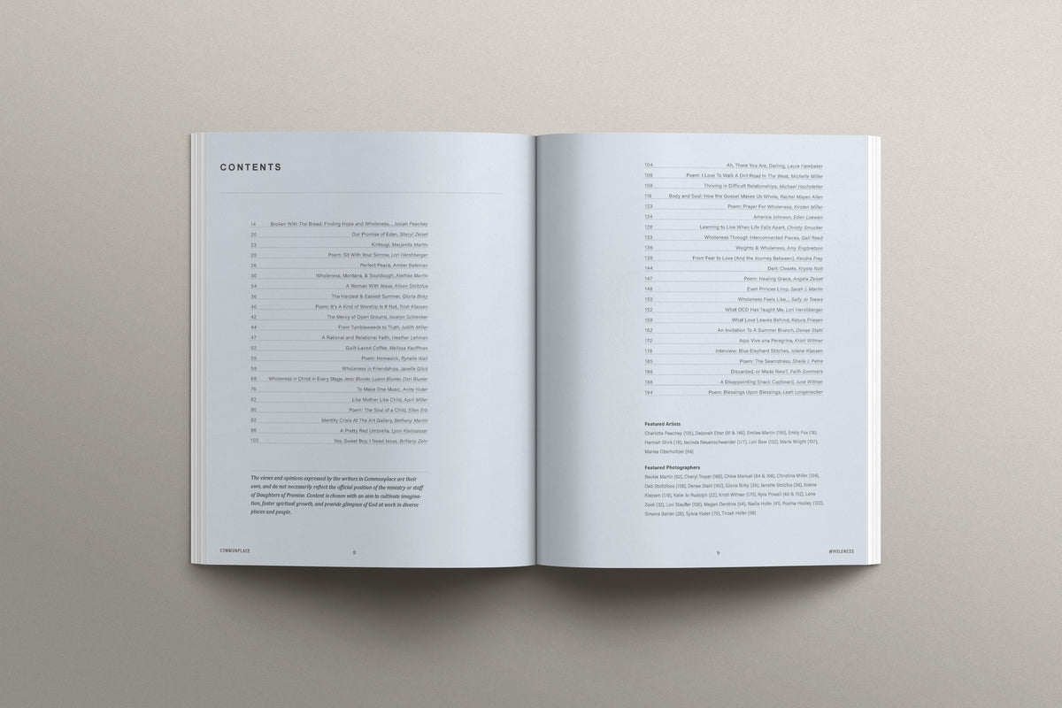 Commonplace Vol. 11 - Wholeness