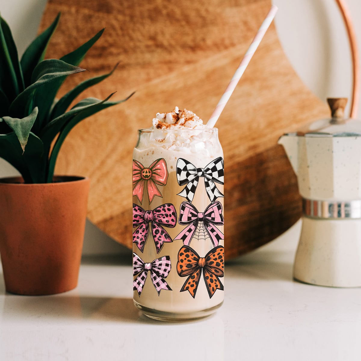 Gia Roma Travel Mug, Coffee Cup, Drinkware Fall Bows 20oz