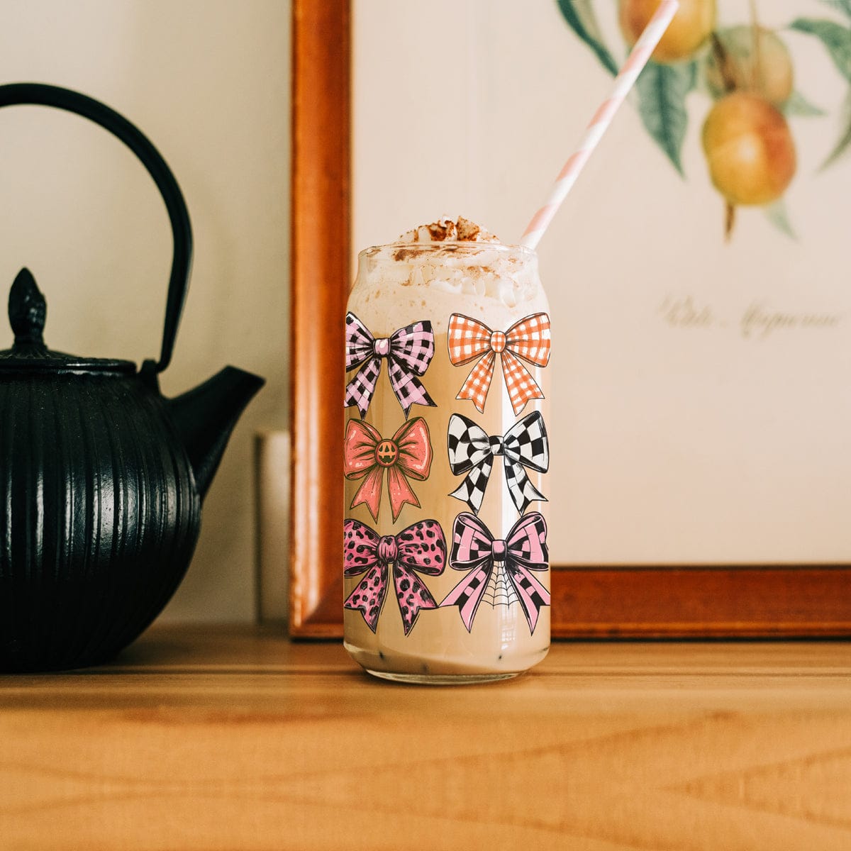 Gia Roma Travel Mug, Coffee Cup, Drinkware Fall Bows 20oz